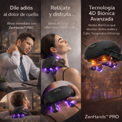 ZenHands™ Pro: Masajeador Biónico con Calor Terapéutico